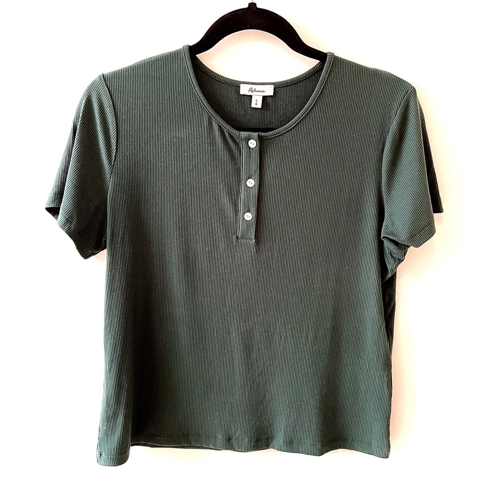 Reitmans Olive Short Sleeve Tee